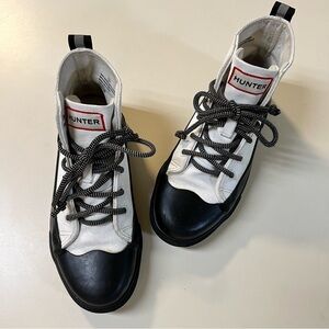 HUNTER For Target Canvas Lace Up Outdoor Unisex Bootie Boots Kids size 3